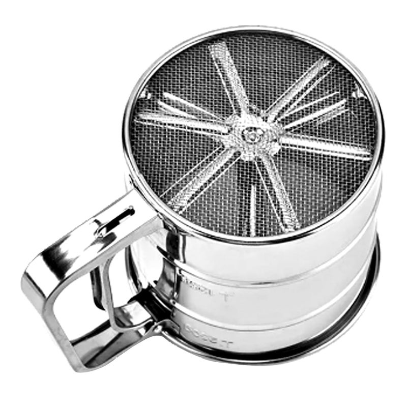 Home Basics Stainless Steel Flour Sifter,Silver - Image 4
